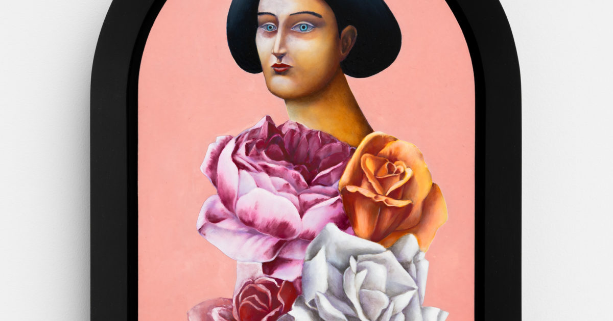 Portrait with Roses | Xavier Hufkens
